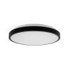 Oprawa sufitowa plafoniera V-TAC 24W LED okrągły 35cm natynkowy pilot czujnik ruchu IP44 czarny VT-8624S 4000K 2500lm